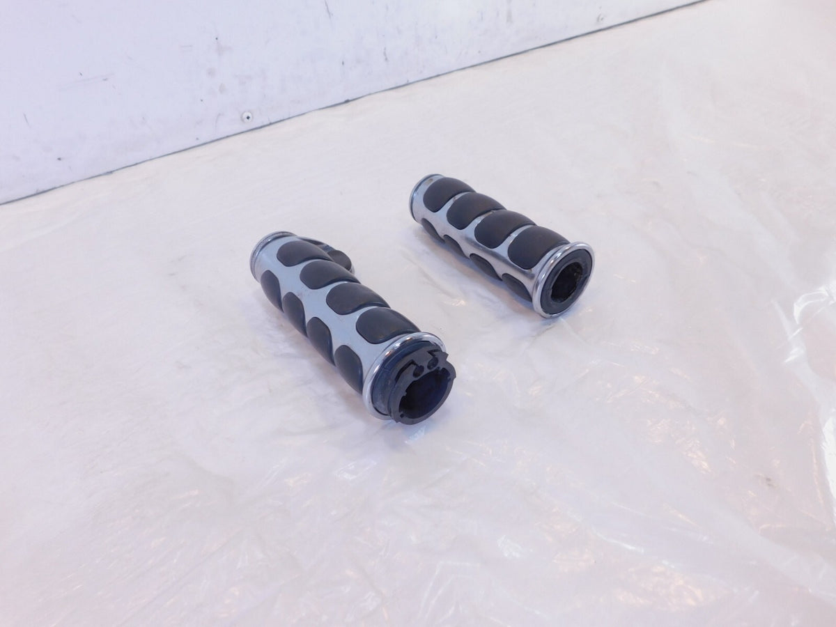 Harley Davidson Dyna Sportster & Softail Chrome Pair ISO Hand Handlebar Grips - C3 Cycle