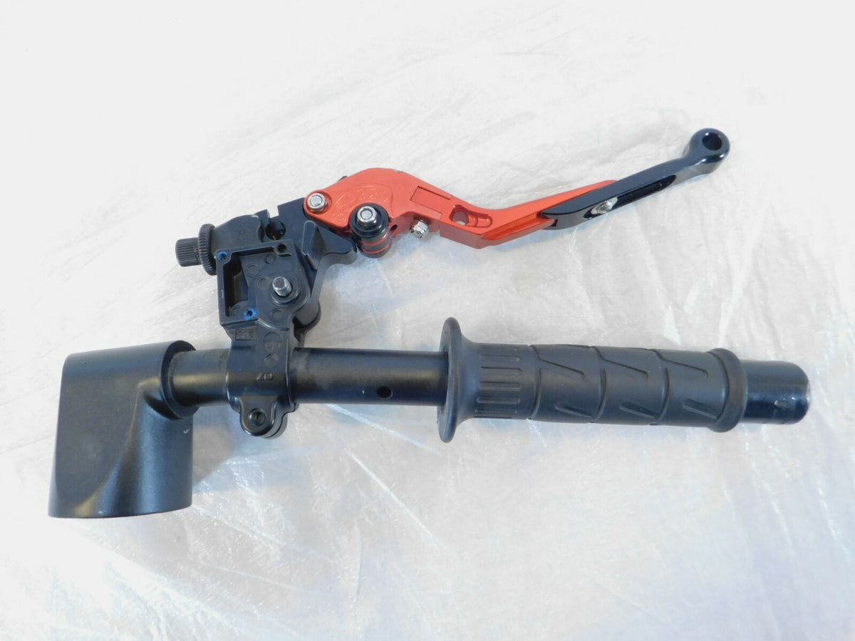 Kawasaki EX250 Ninja 250 300 Left Side Handlebar Clutch Lever & Weight - Damaged - C3 Cycle
