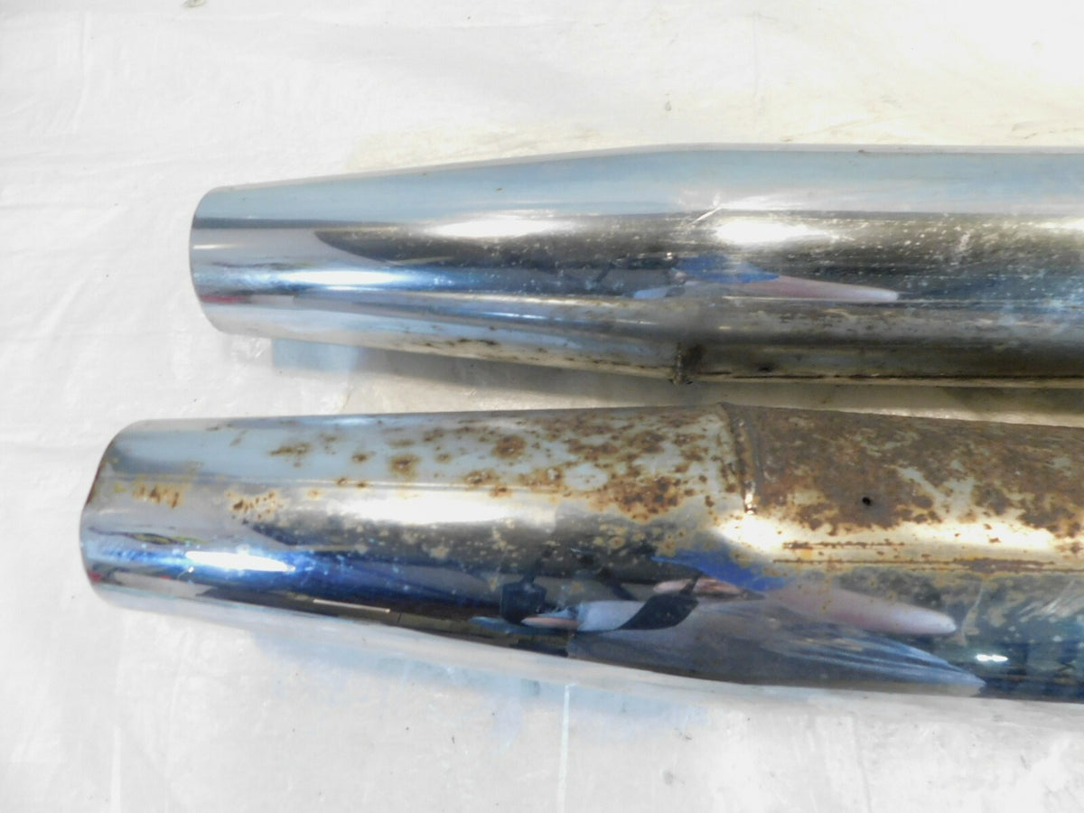 2011 11 Kawasaki Vulcan 1700 VN1700 Left & Right Side Exhaust Mufflers - Pair - C3 Cycle