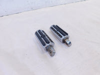 Harley Touring FXR Dyna Sportster & Softail Chrome & Rubber Footpegs Footrests - C3 Cycle
