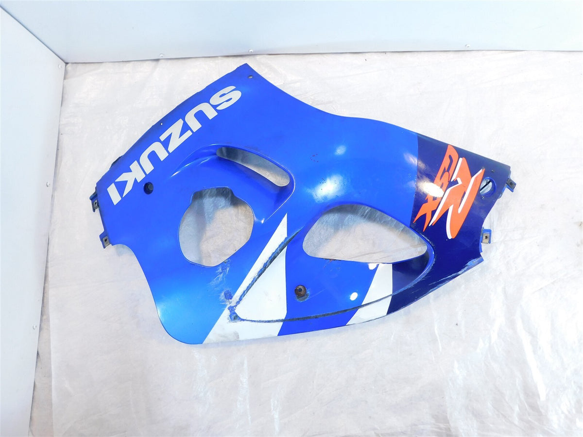 1997 Suzuki GSX-R600 GSXR600 Blue Left Lower Under Fairing Cowling Cover Panel - C3 Cycle