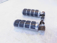 Harley Touring FXR Dyna Sportster Softail ISO Chrome & Rubber Footpegs Footrests - C3 Cycle