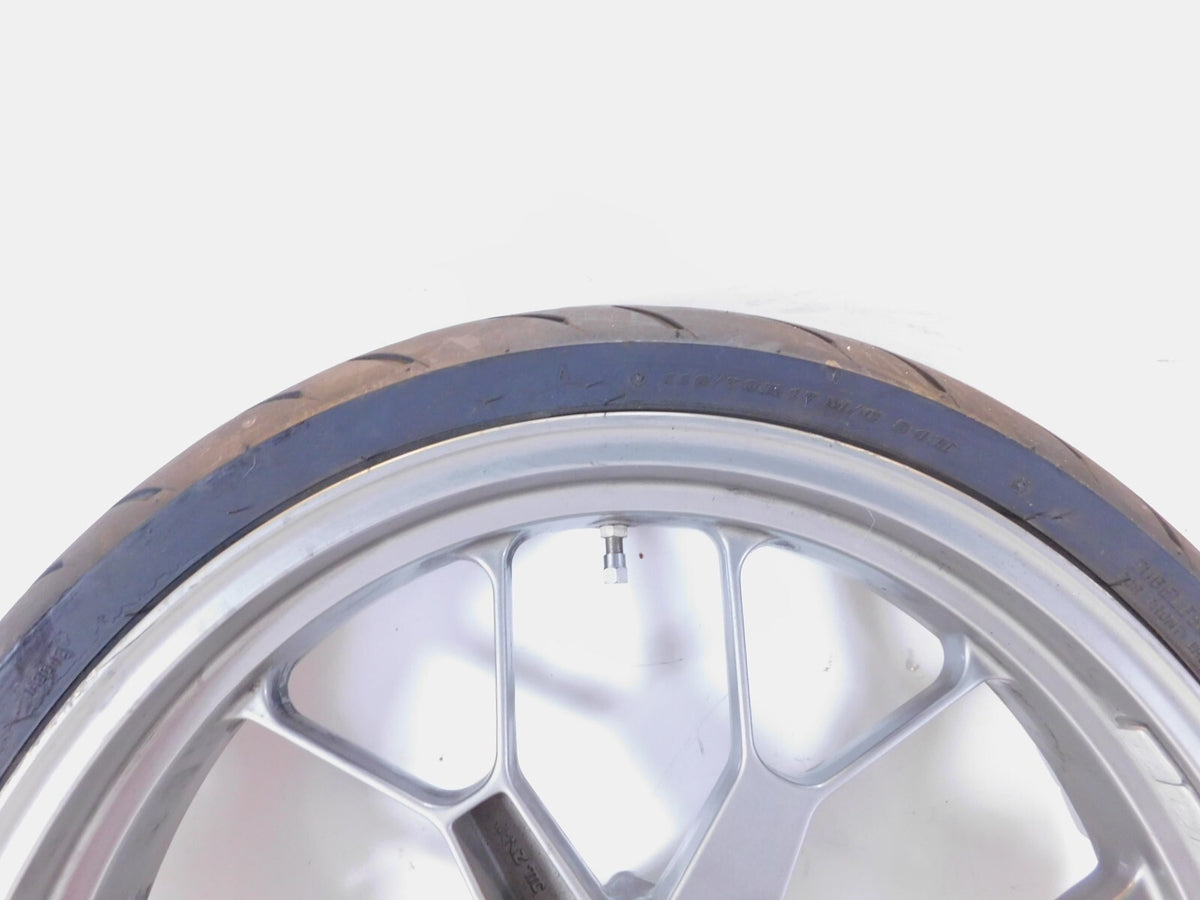 Aprilia Mana 850 GT & Shiver 750 SL750 Silver Front Wheel Rim Tire 854791 - Bent - C3 Cycle
