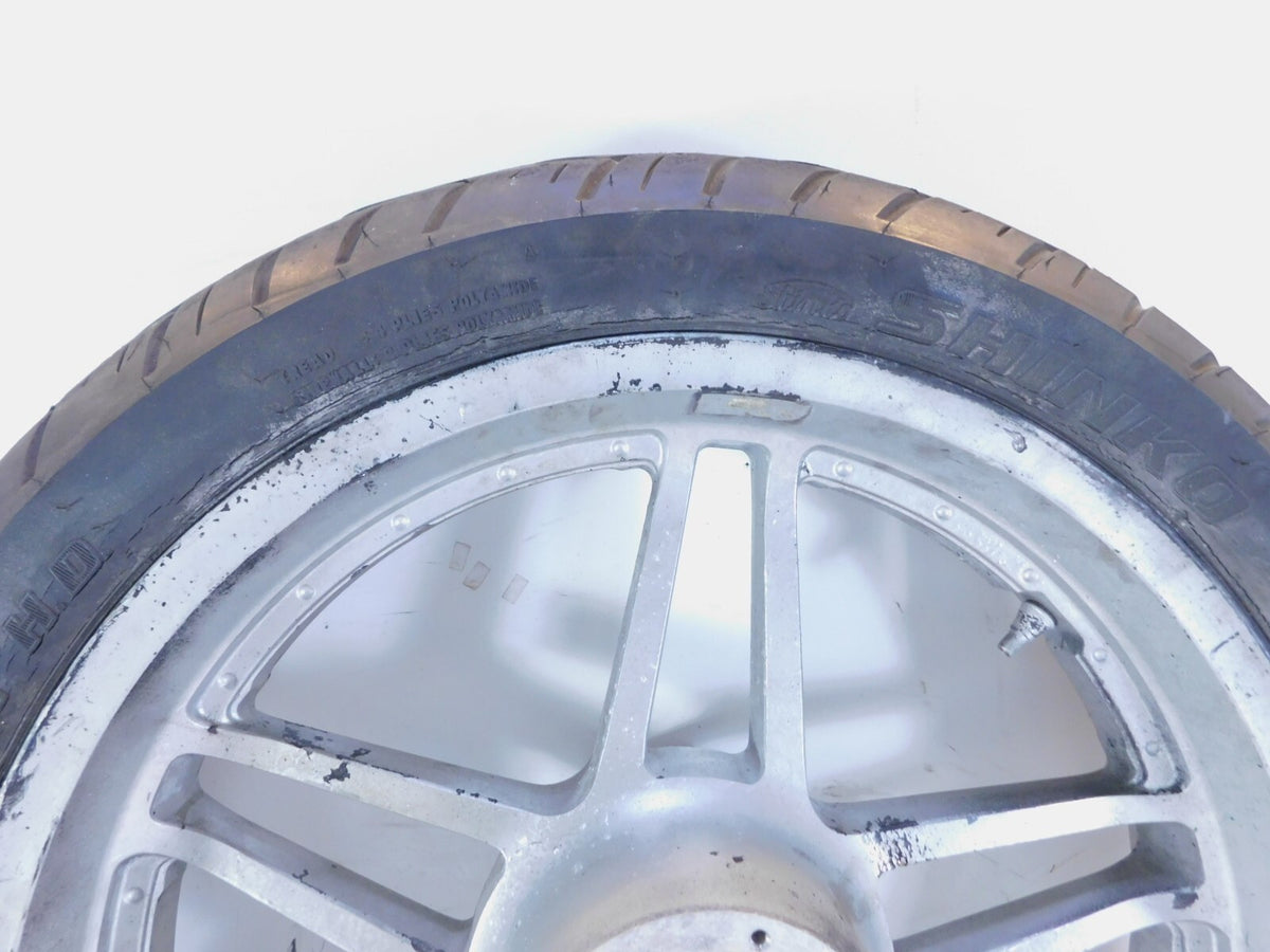 Honda VTX1800 VTX1800F1 VTX1800F2 Silver Front Cast Wheel & Rim - Bent