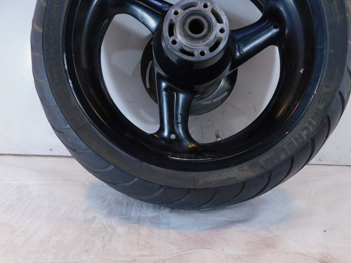 01-02 Buell M2 Cyclone S3 Thunderbolt & X1 Lightning Black Rear Wheel Rim & Tire