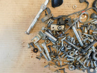 2012 12 Piaggio Vespa LX 50 Miscellaneous Engine Nuts Bolts Brackets Parts Lot - C3 Cycle