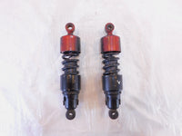 Harley Davidson Sportster 883 & 1200 Black Red Rear Shock Absorbers Pair 11.5" - C3 Cycle