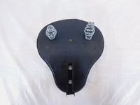 1983-2003 Harley Davidson Sportster 883 & 1200 Custom White Spring Solo Seat - C3 Cycle