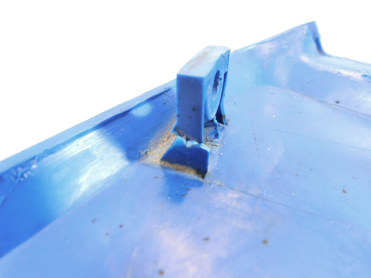 1987 87 Kawasaki KLR650 KLR 650 Blue Left Engine Coolant Radiator Cover Fairing - C3 Cycle