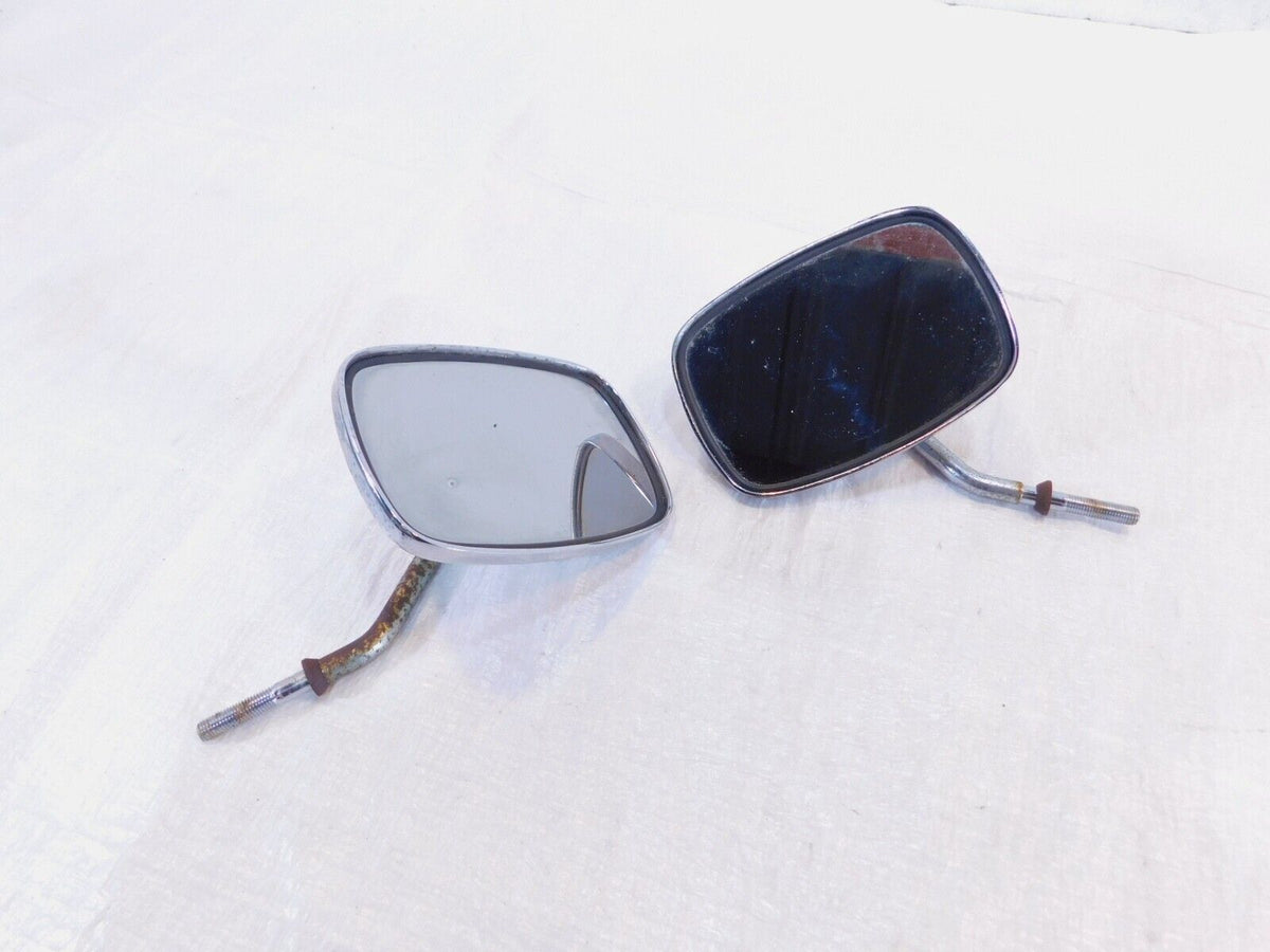 Harley Davidson FXR Softail Dyna & Sportster Right Left Square Rear View Mirrors - C3 Cycle