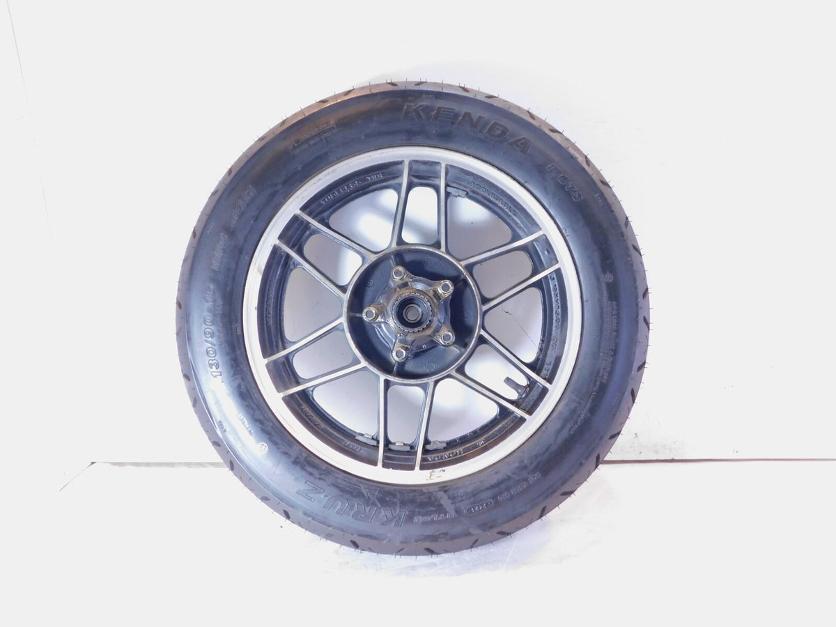 Honda CB650 CB650SC Nighthawk 650 Black Spoked Rear Wheel Rim & Tire 3" x 16" - C3 Cycle