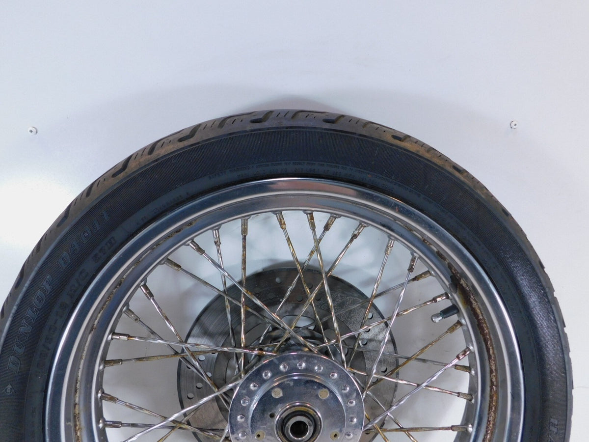 Harley Davidson XLH Sportster 883 1000 & 1200 19" Laced Front Wheel Rim Rotor - C3 Cycle