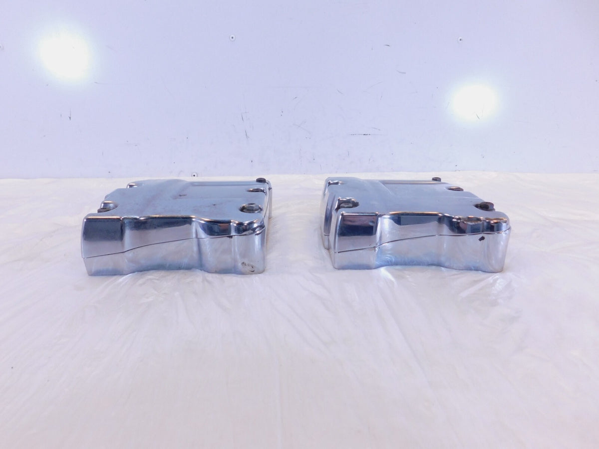 Harley Road King Dyna & Softail Chrome Cylinder Head Top Rocker Boxes & Arms - C3 Cycle