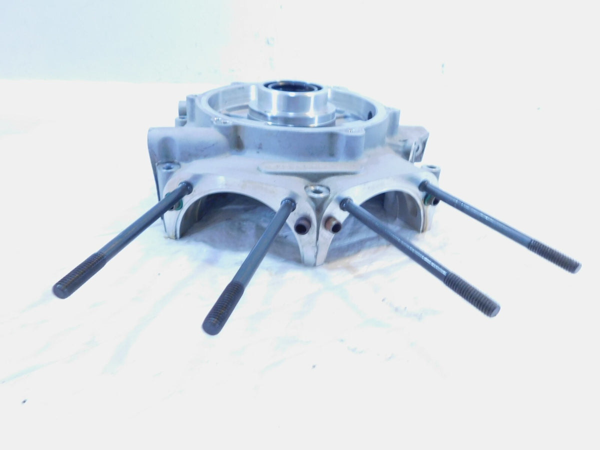 Harley Davidson Road King Electra Glide Dyna Silver Left Engine Motor Crank Case - C3 Cycle