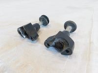 Harley Davidson Sportster 883 & 1200 & Dyna Black Handlebar Bar Riser Clamps - C3 Cycle