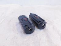 Harley Davidson FXR Dyna Sportster & Softail Black Skull Footrest Footpeg Pegs - C3 Cycle