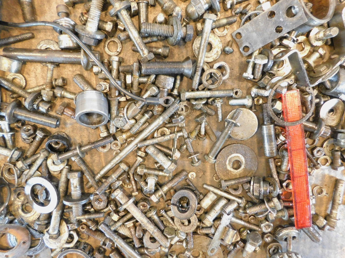 1989 89 Harley Touring Electra Glide Classic FLHTC Nut & Bolts Parts Box Lot - C3 Cycle