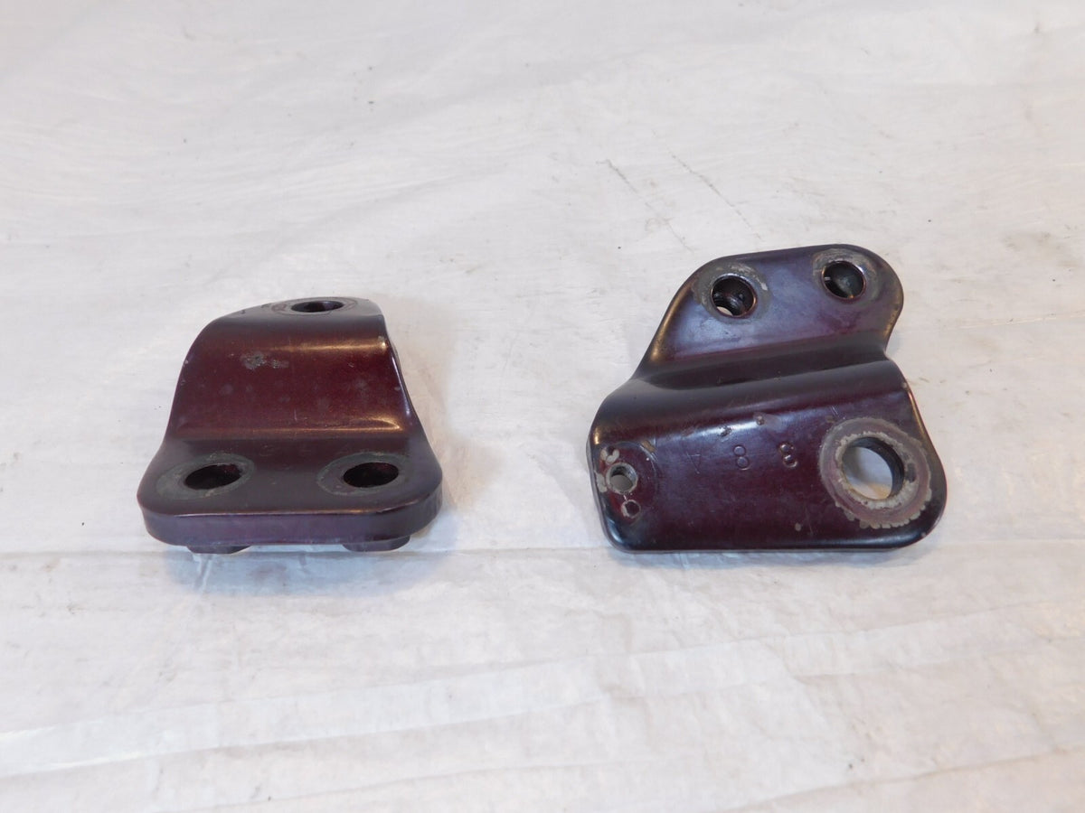 1986 86 Suzuki Intruder 700 VS700 Left/Right Maroon Engine Mount Frame Brackets - C3 Cycle