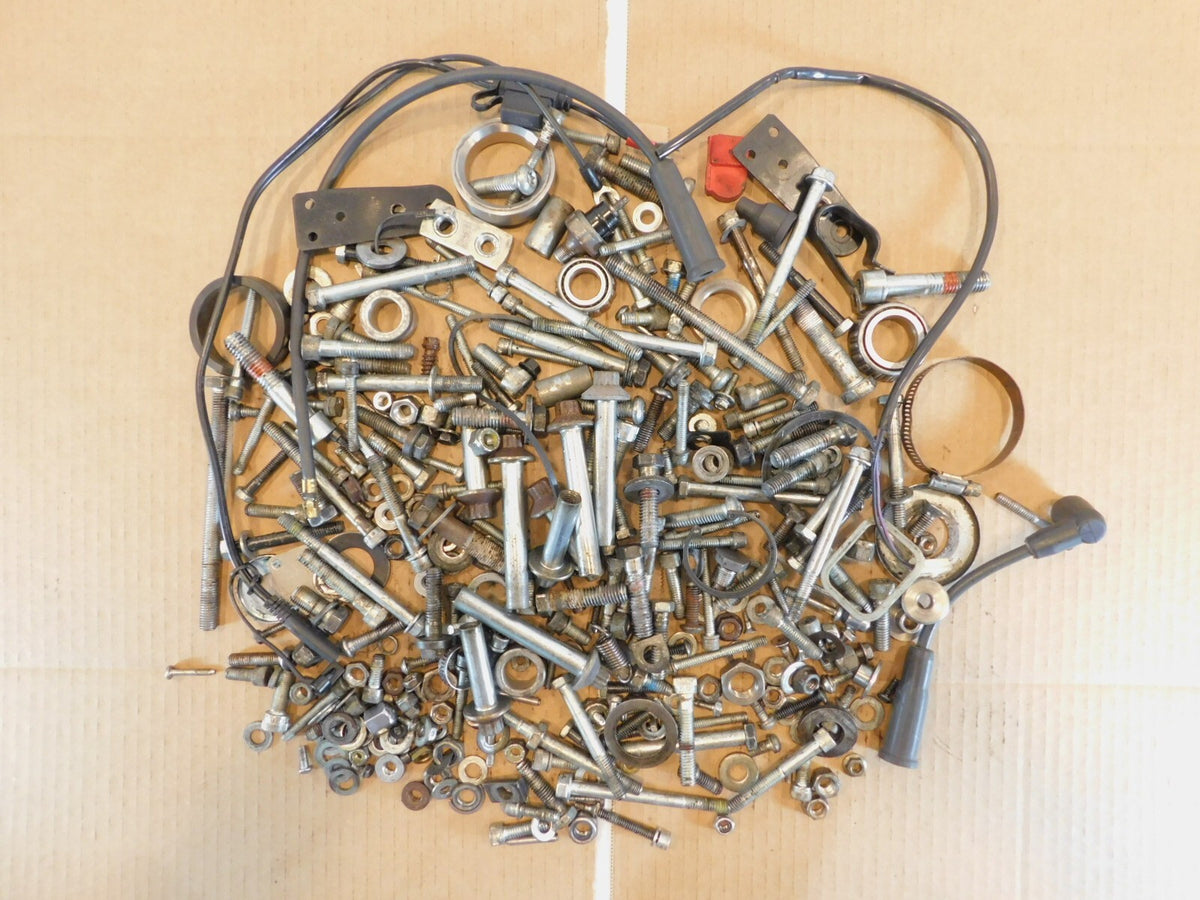 1999 99 Harley Davidson Sportster 883 Nuts Bolts & Brackets Parts Box Lot - C3 Cycle