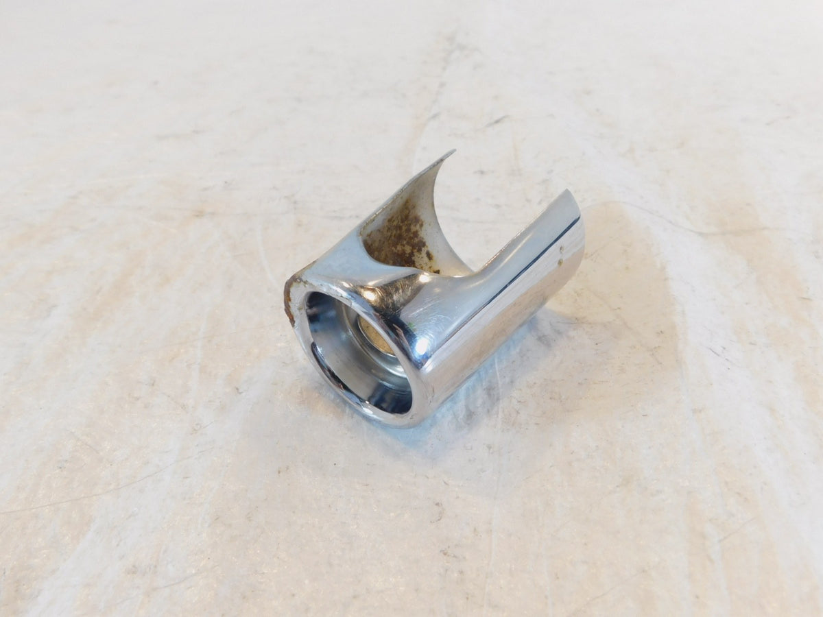 Harley Dyna Low RIder Wide & Super Glide Chrome Rear Shock Absorber Bolt Cover - C3 Cycle