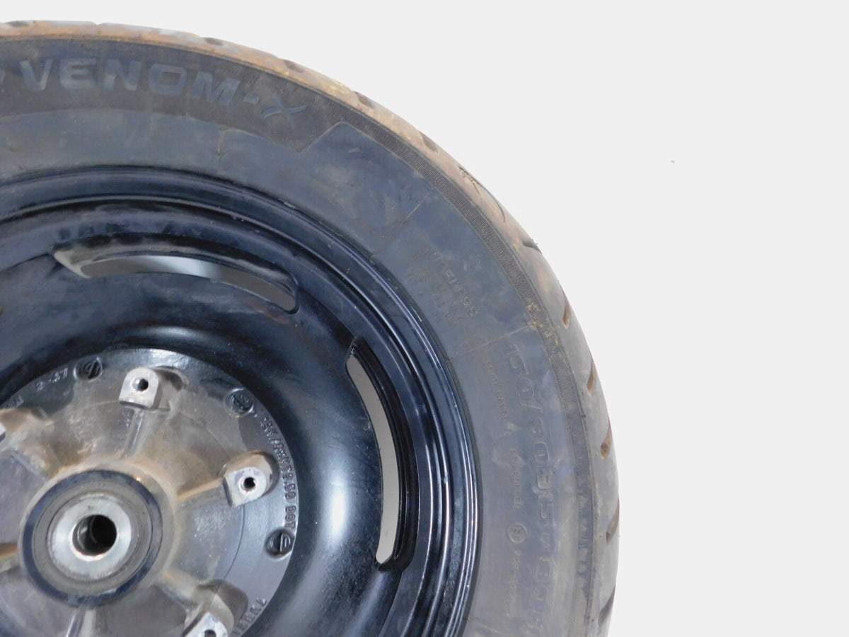 1996 1997 1998 Yamaha V-Max 1200 VMX12 OEM Black Cast Rear Wheel Rim Tire -Bent - C3 Cycle