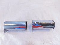 Honda VTX 1800 VTX1800C VTX1800F VTX1800N Dual Chrome Front Fork Upper Covers - C3 Cycle