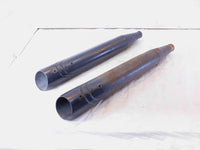 Harley Touring Road King & Electra Glide Black Slip On Exhaust Pipe Mufflers - C3 Cycle