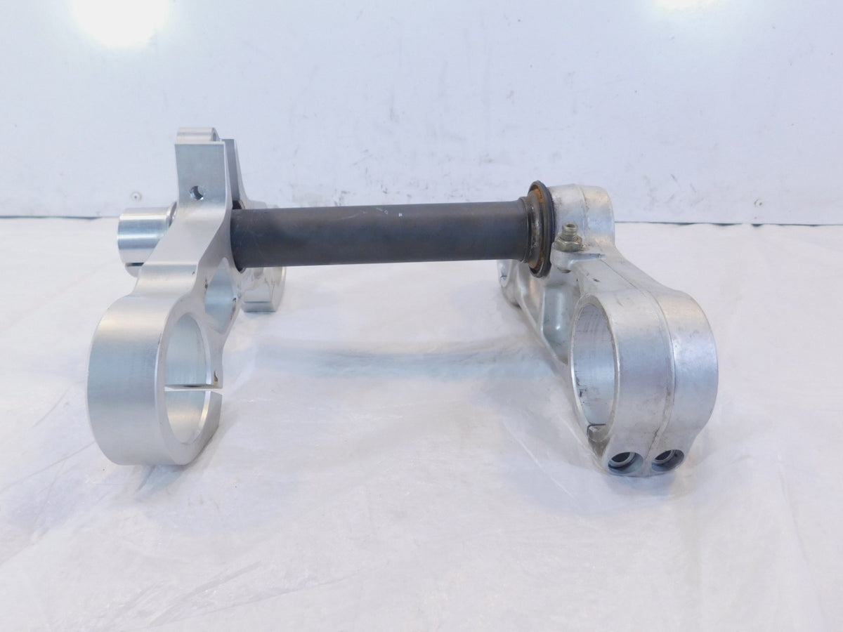 Ducati Superbike 749 Silver Front End Fork Steering Stem & Bridge Triple Tree - C3 Cycle