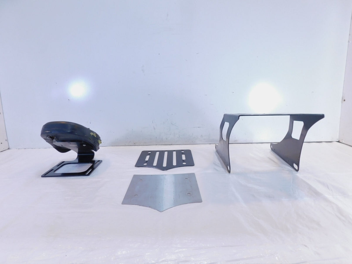 Harley Davidson Dyna Wide Glide Black Sissybar Cushion Backrest Luggage Rack - C3 Cycle