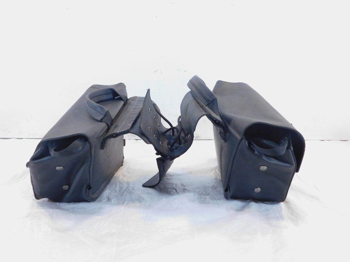 Harley Davidson Dyna Street Bob Wide Glide Left Right Black Side Bag Saddlebags - C3 Cycle