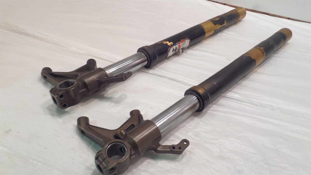 2003 03 Kawasaki Ninja ZX6R ZX6RR ZX636 Front Wheel Fork Leg Tubes - Bent - C3 Cycle
