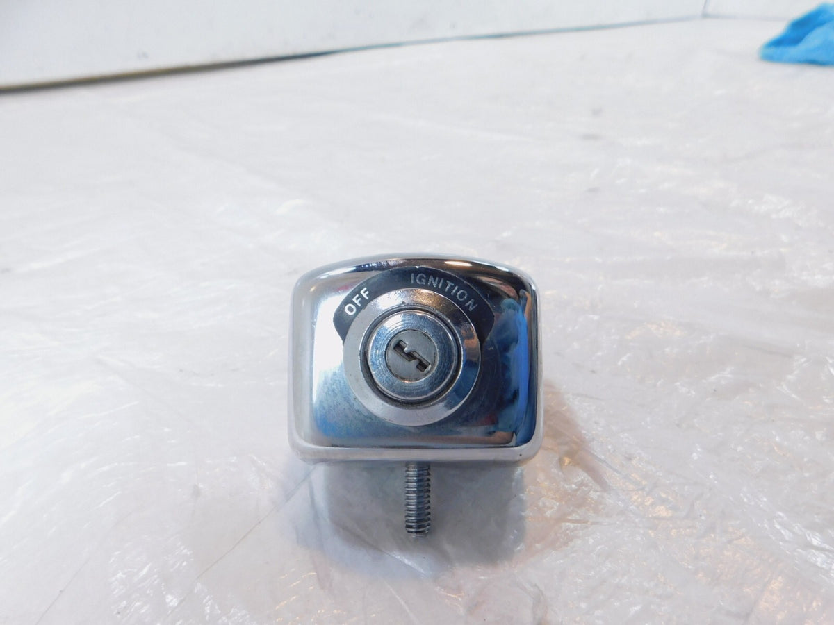 Harley Davidson Sportster XLH 883 1200 Chrome Ignition Switch & Cover -No Key - C3 Cycle