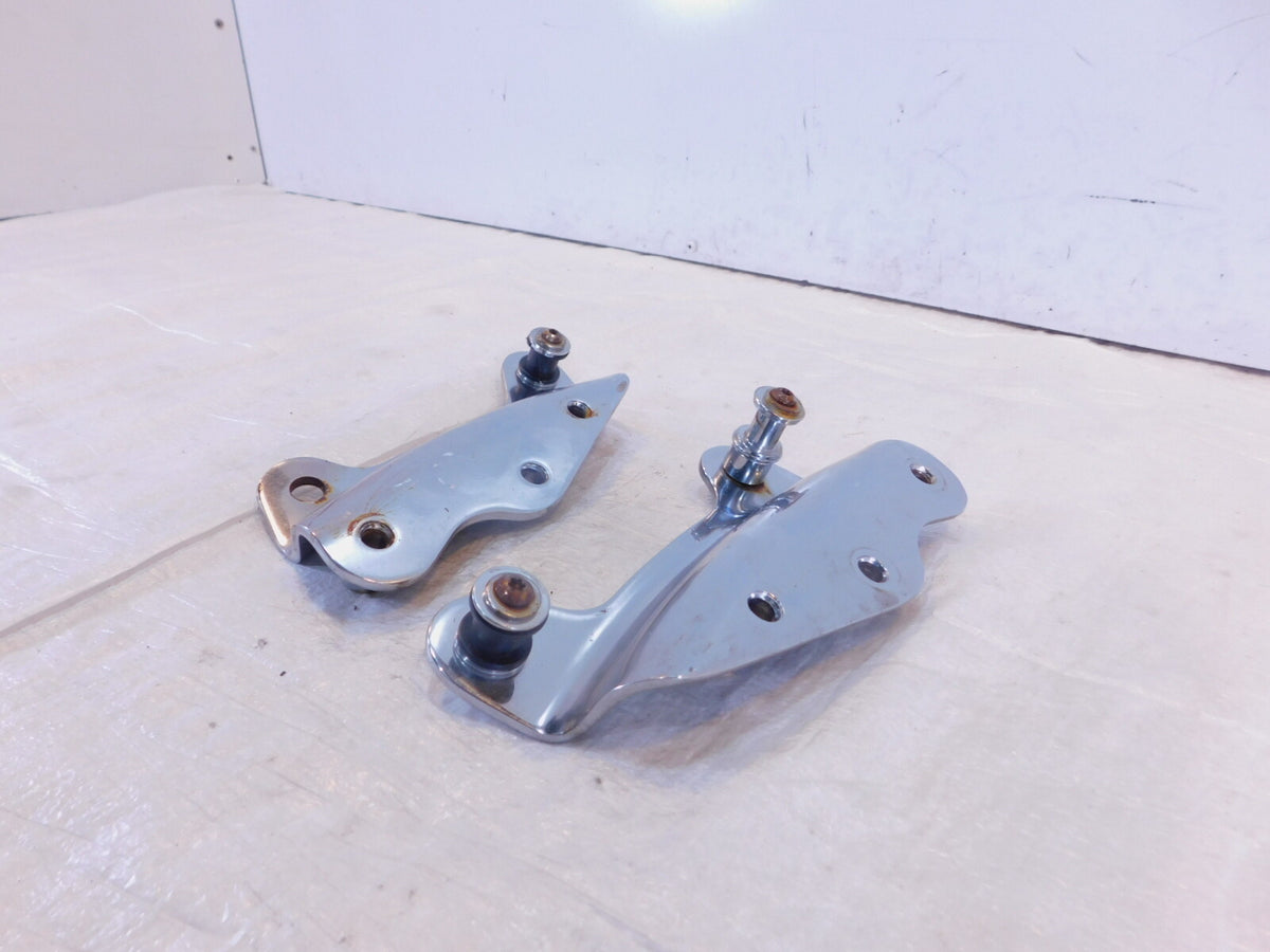 Harley Davidson Road King & Street Glide Chrome Detachable Sissybar Mount Plates - C3 Cycle