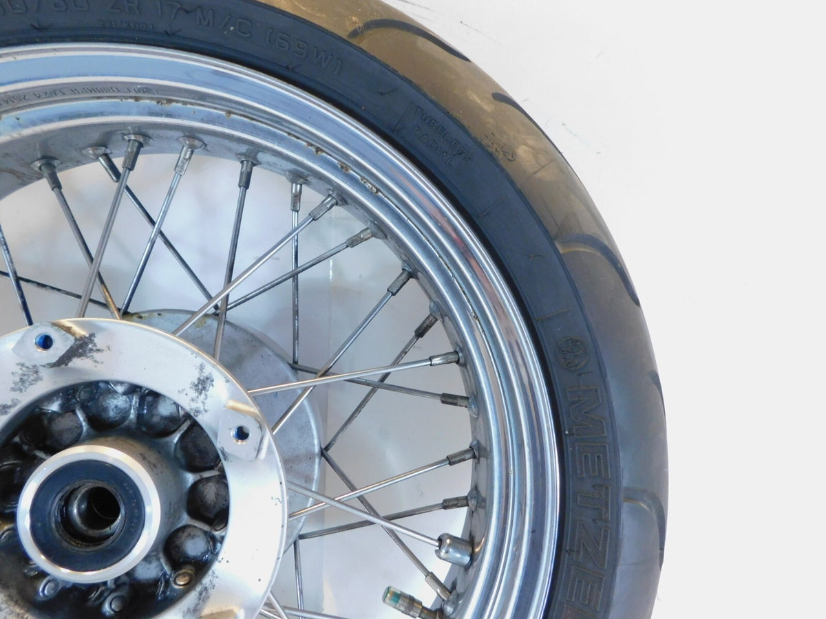 1998-2003 Triumph Thunderbird Sport Chrome Spoked Rear Wheel Rim & Tire