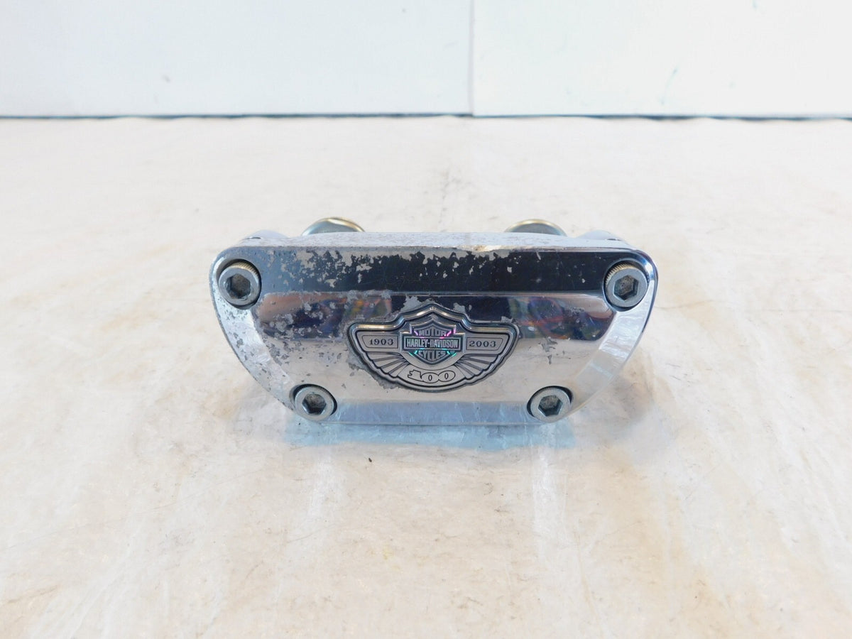 Harley Dyna Wide & Super Glide 100th Anniversary Handlebar Mount Clamp Bracket - C3 Cycle