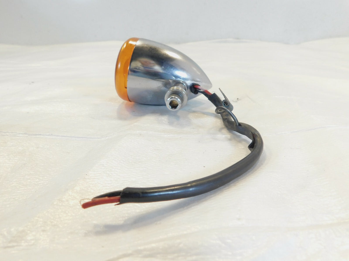 Harley Davidson Sportster Softail Dyna V-Rod Chrome Front Turn Signal Indicator - C3 Cycle