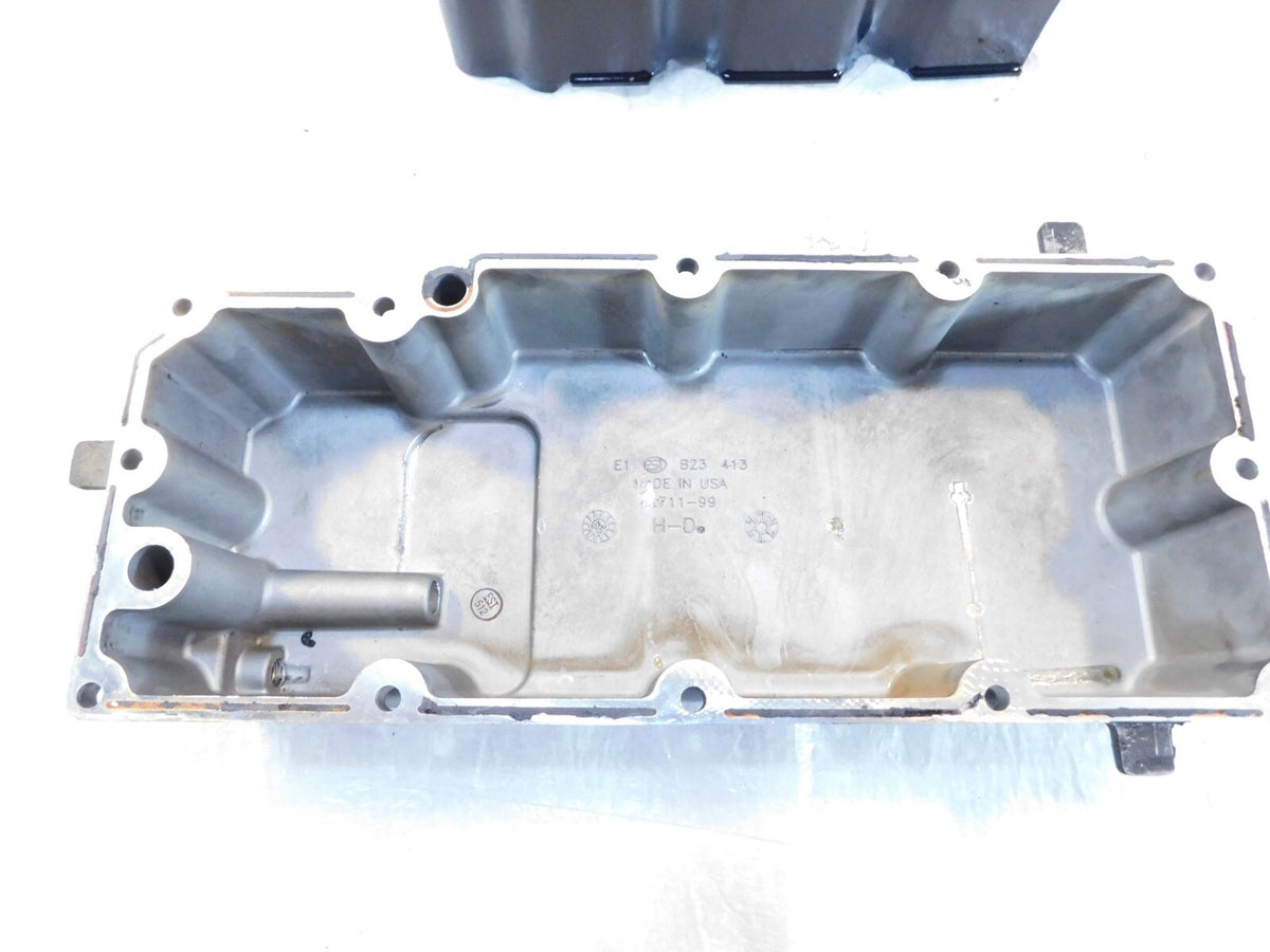 Harley Touring Road King & Electra Glide Silver Oil Pan Tray 62711-99 w/ Baffle - C3 Cycle