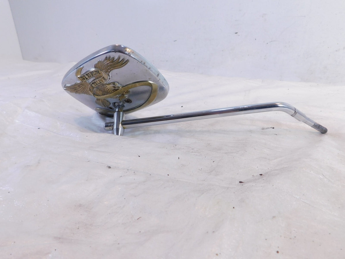 Harley Dyna Sportster Softail FXR & Sportster Right LTR Chrome Rear View Mirror - C3 Cycle