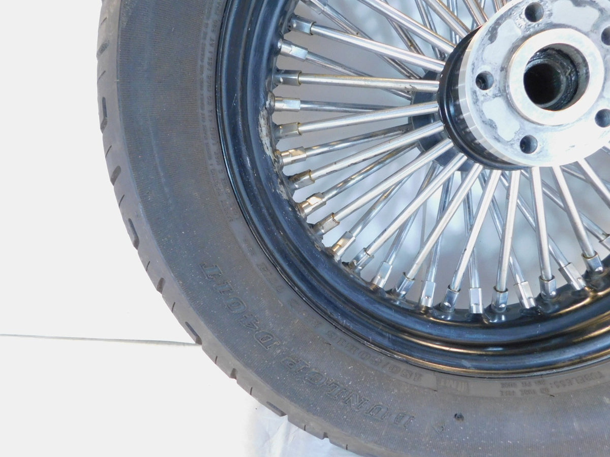 Harley Davidson Softail Heritage Classic & Deluxe Black Laced Rear Wheel Rim - C3 Cycle