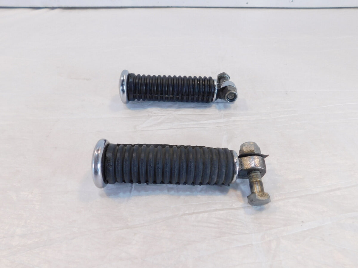 Harley Touring FXR Dyna Sportster & Softail Black Rubber Footpegs Footrests