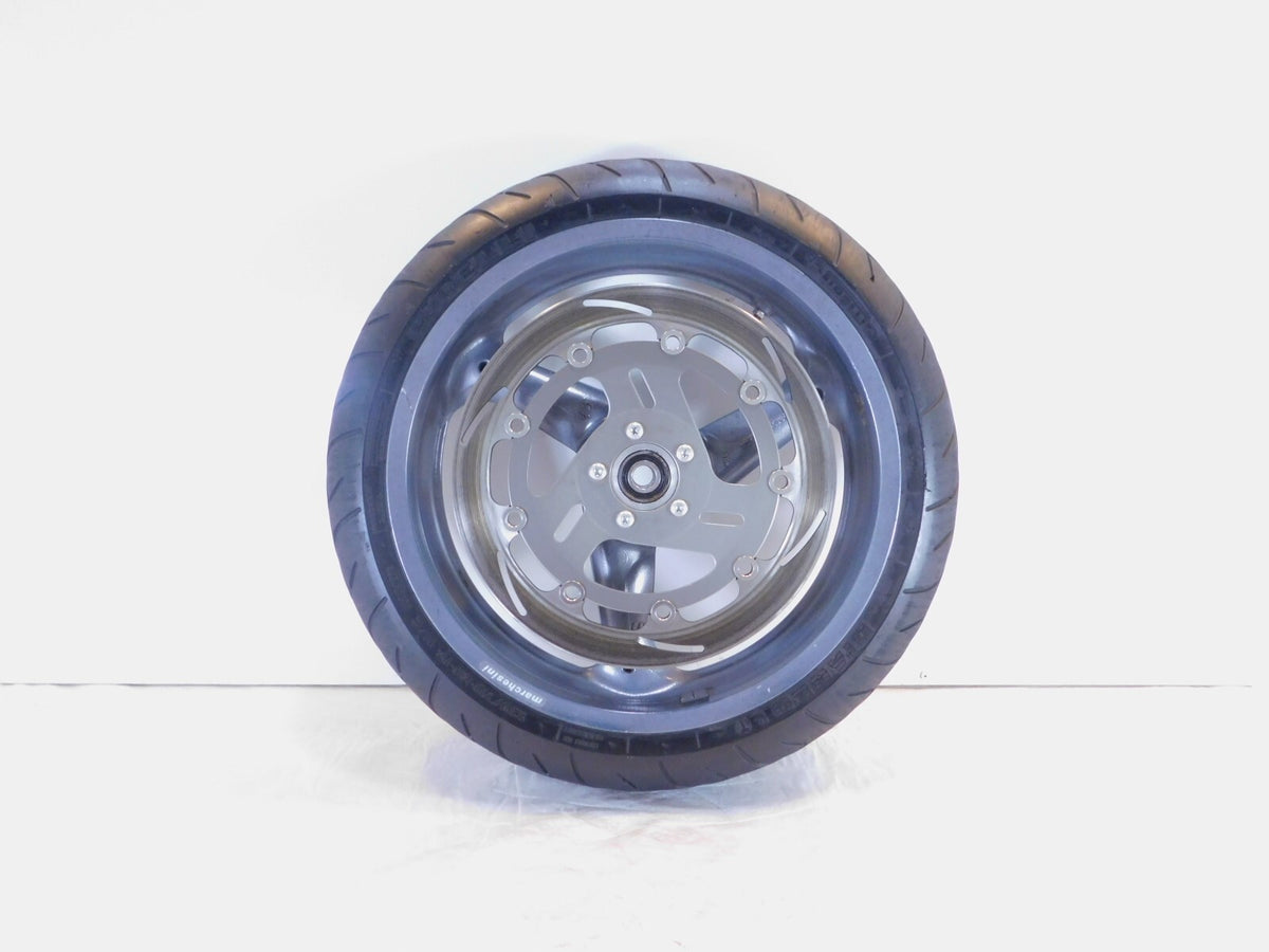 1999-2001 Buell X1 Lightning & M2 Cyclone Gray Grey Cast Front Wheel Rim & Tire - C3 Cycle