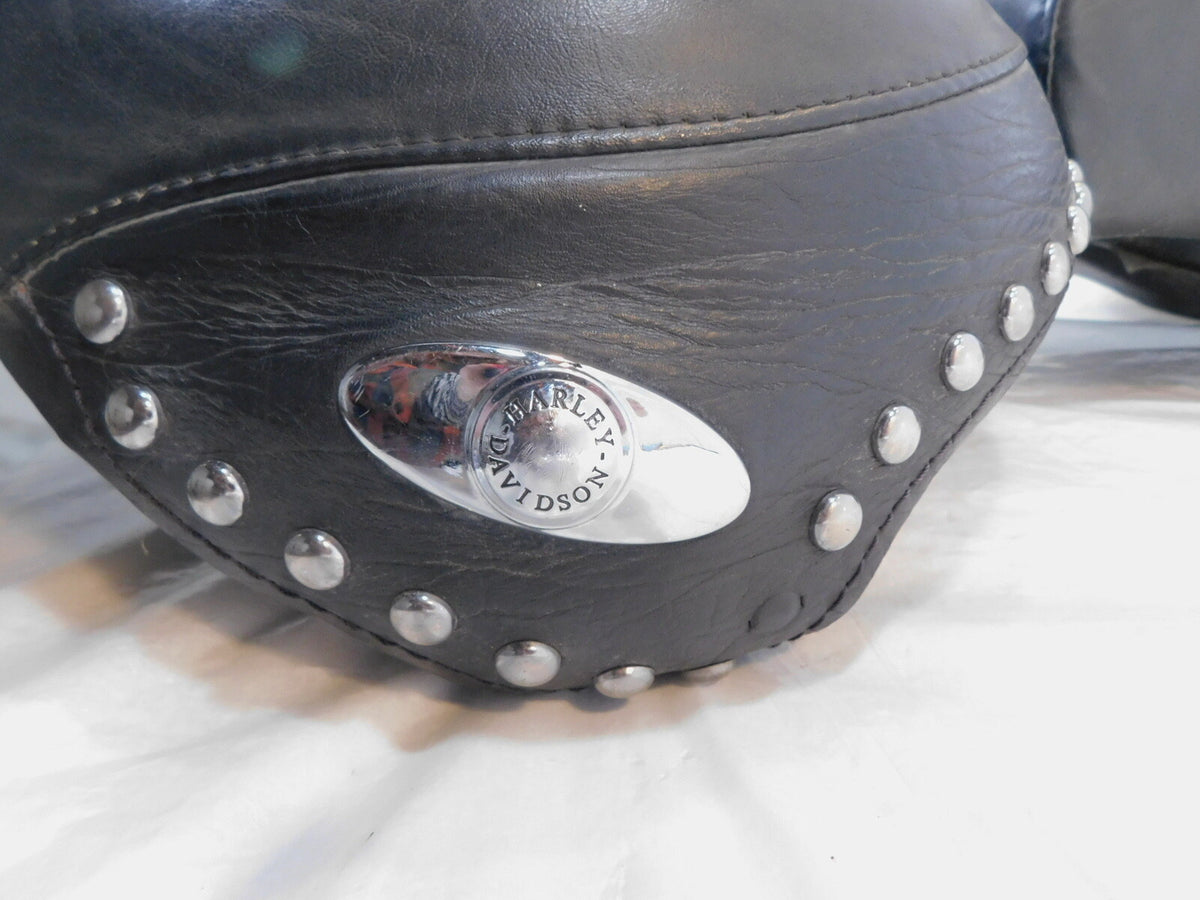 Harley Davidson Black Softail Heritage Classic Rider & Passenger Seat Saddle
