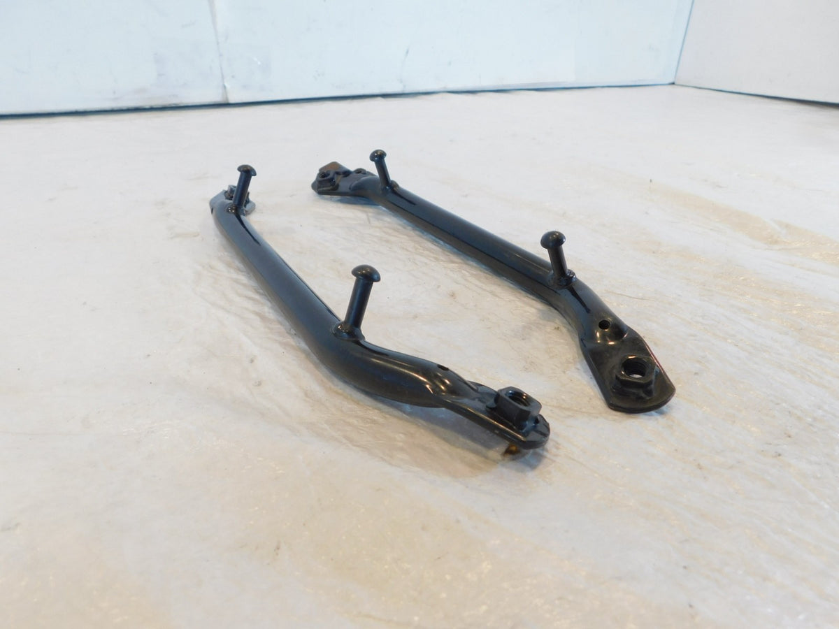 Pair Kawasaki Ninja ZX600 ZX600-E & ZZR600 Rear Passenger Seat Grab Bar Rails - C3 Cycle