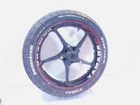 Yamaha Road Star Warrior 1700 XV1700 Black Front Wheel Rim & Tire -Slightly Bent - C3 Cycle