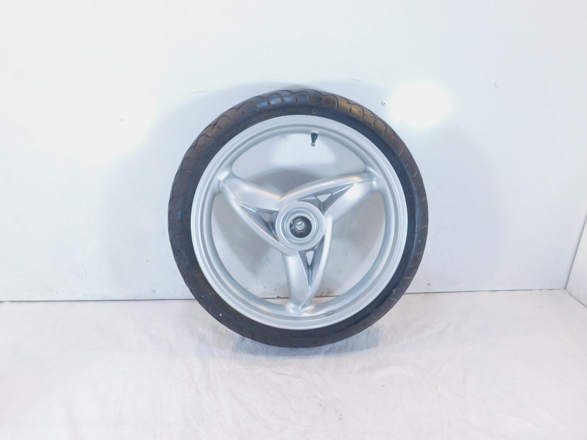 2001 2002 2003 2004 2005 BMW F650CS F650 CS Silver Front Wheel Rim & Tire - C3 Cycle