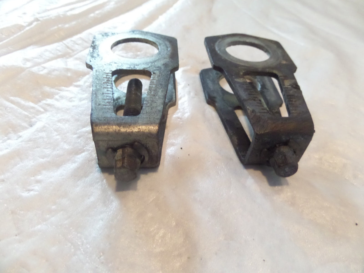Ducati Scrambler & Monster Swingarm Rear Axle Chain Adjuster Puller Brackets - C3 Cycle