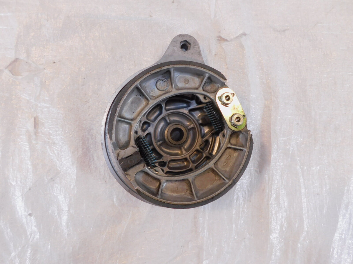 1991-1995 Honda Nighthawk 750 CB750 Rear Wheel Brake Drum Hub Cover Plate Shoes - C3 Cycle