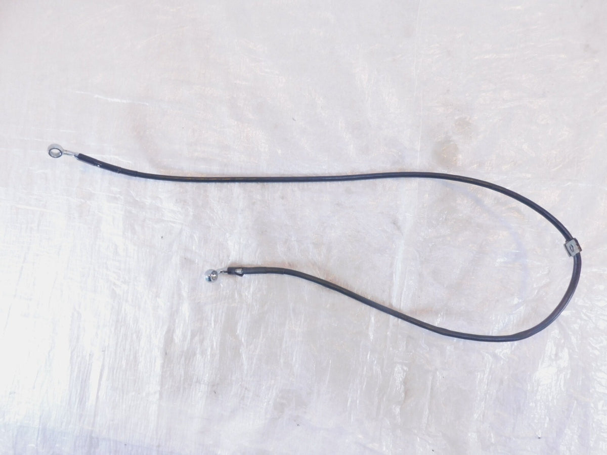 Harley Davidson Sportster 883 Hugger & 1200 Black Front Wheel Brake Line Hose - C3 Cycle