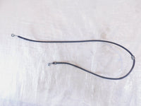 Harley Davidson Sportster 883 Hugger & 1200 Black Front Wheel Brake Line Hose - C3 Cycle