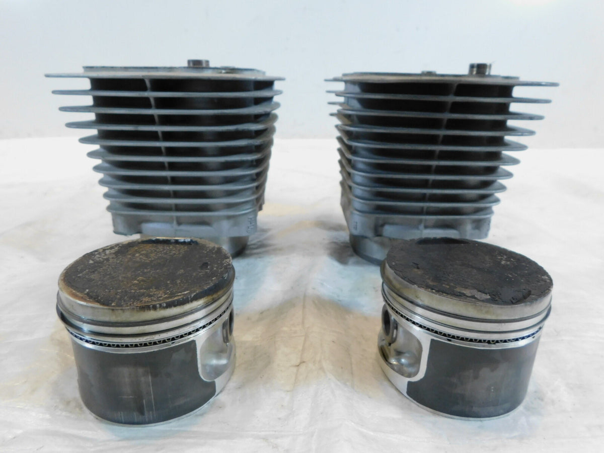 Pair Harley Davidson Sportster 883 Silver Cylinder Jugs w/ Pistons P/N: 16446-86 - C3 Cycle
